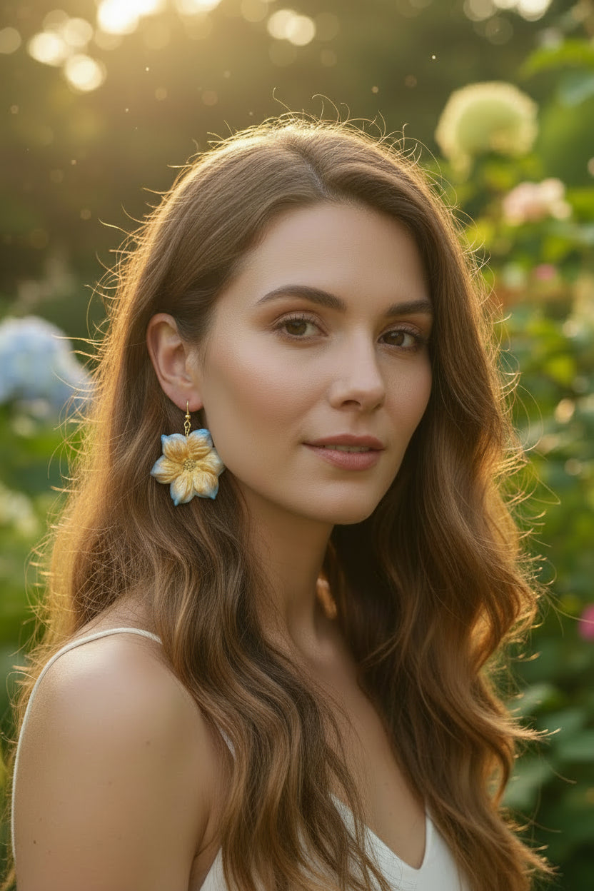 boucles d'oreilles artisanales. Façonnées à la main en argile polymère, elles incarnent l'élégance contemporaine et le savoir-faire artisanal français.