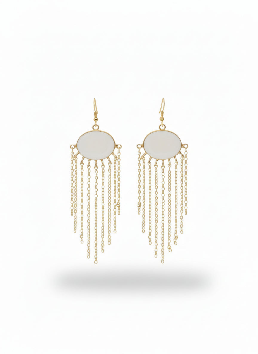 Boucles d'Oreilles Pendantes "Paysage Miniature" - Style Chic Vintage - Talis & co