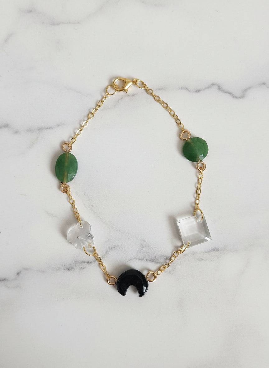 Bracelet Baroque Élégant en Acier Doré - undefined