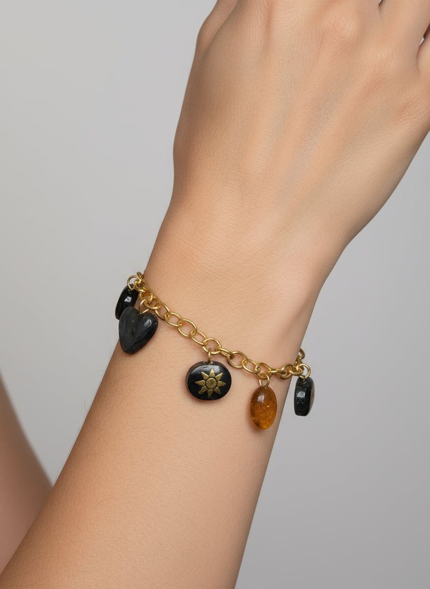 Bracelet Doré Charms: Élégance Durable Talis&co 