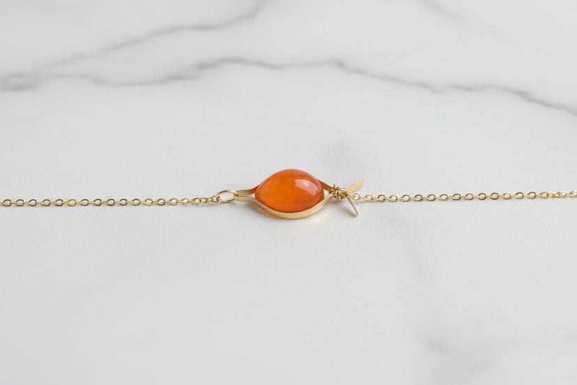 Bracelet Fin Colorée – Laiton, perle en résine & Acier Inoxydable - Talis & co