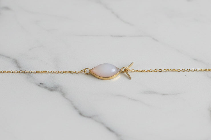 Bracelet Fin Colorée – Laiton, perle en résine & Acier Inoxydable - Talis & co