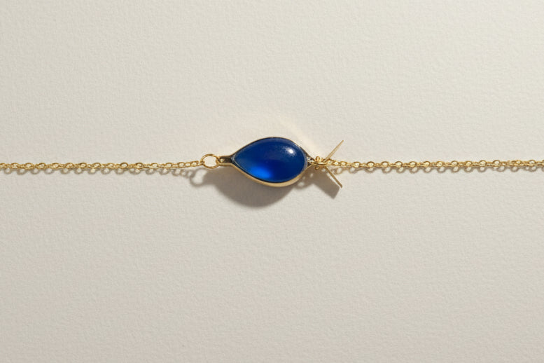 Bracelet Fin Colorée – Laiton, perle en résine & Acier Inoxydable - Talis & co