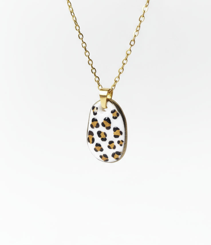 Pendentif motif Léopard doré Talis&co - Talis & co