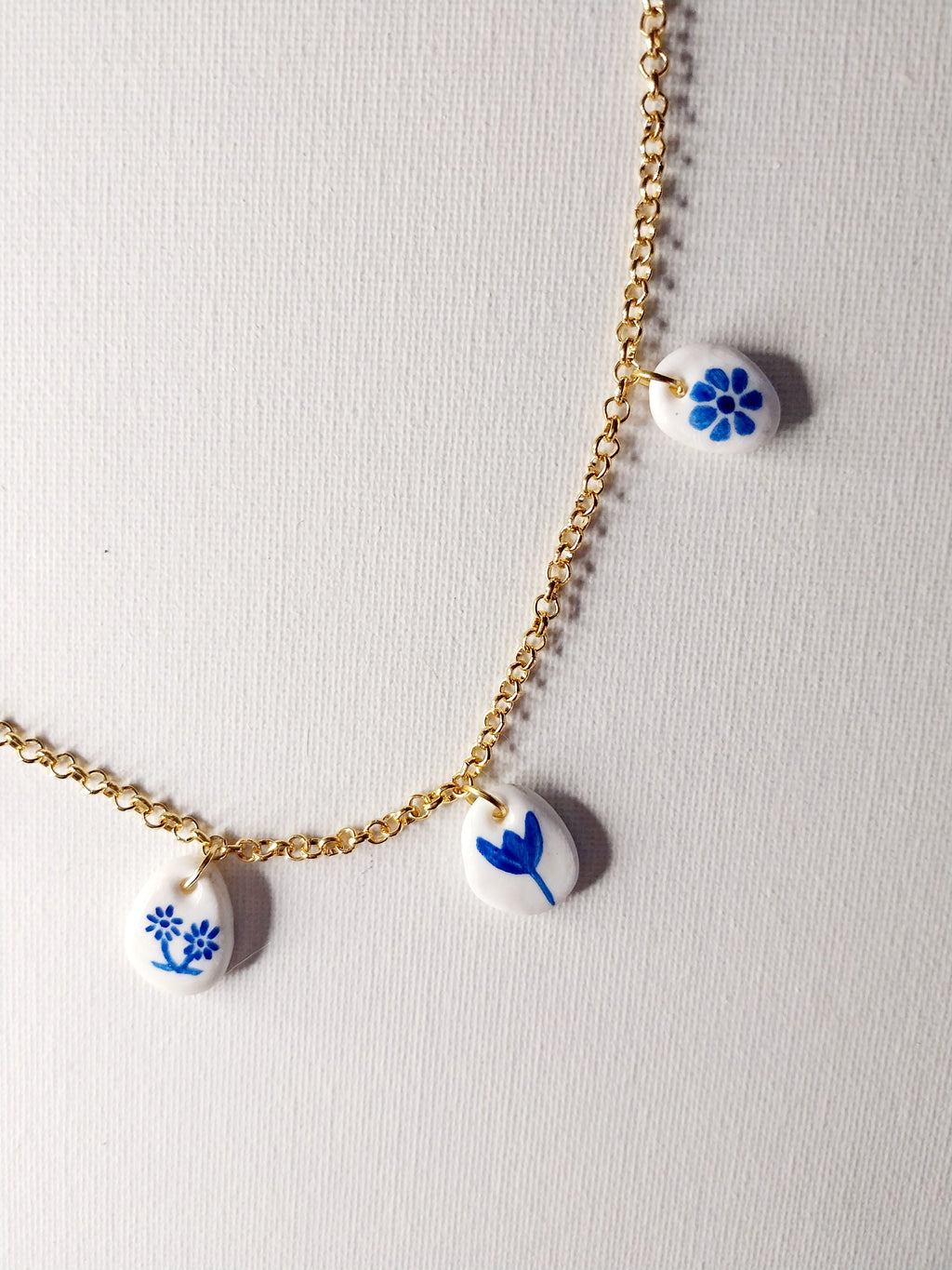 Collier à breloques bleues Talis&co