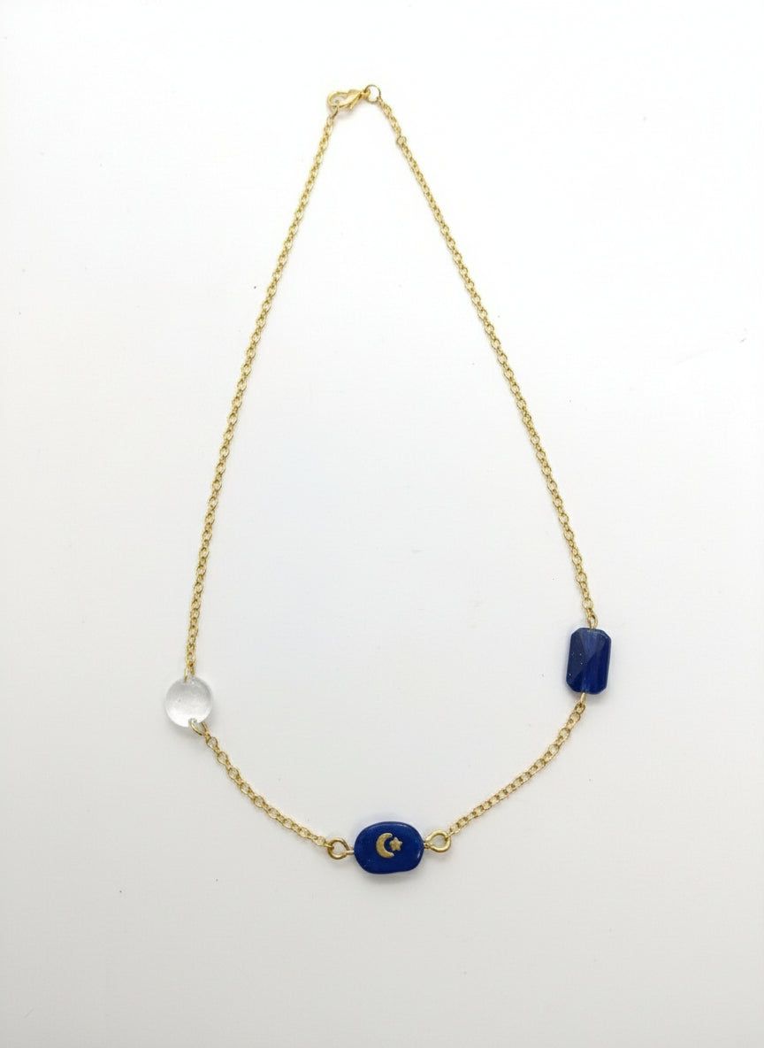 Collier eusotérique chic bohème baroque artisanal