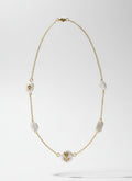 Collier moderne tendence or et blanc