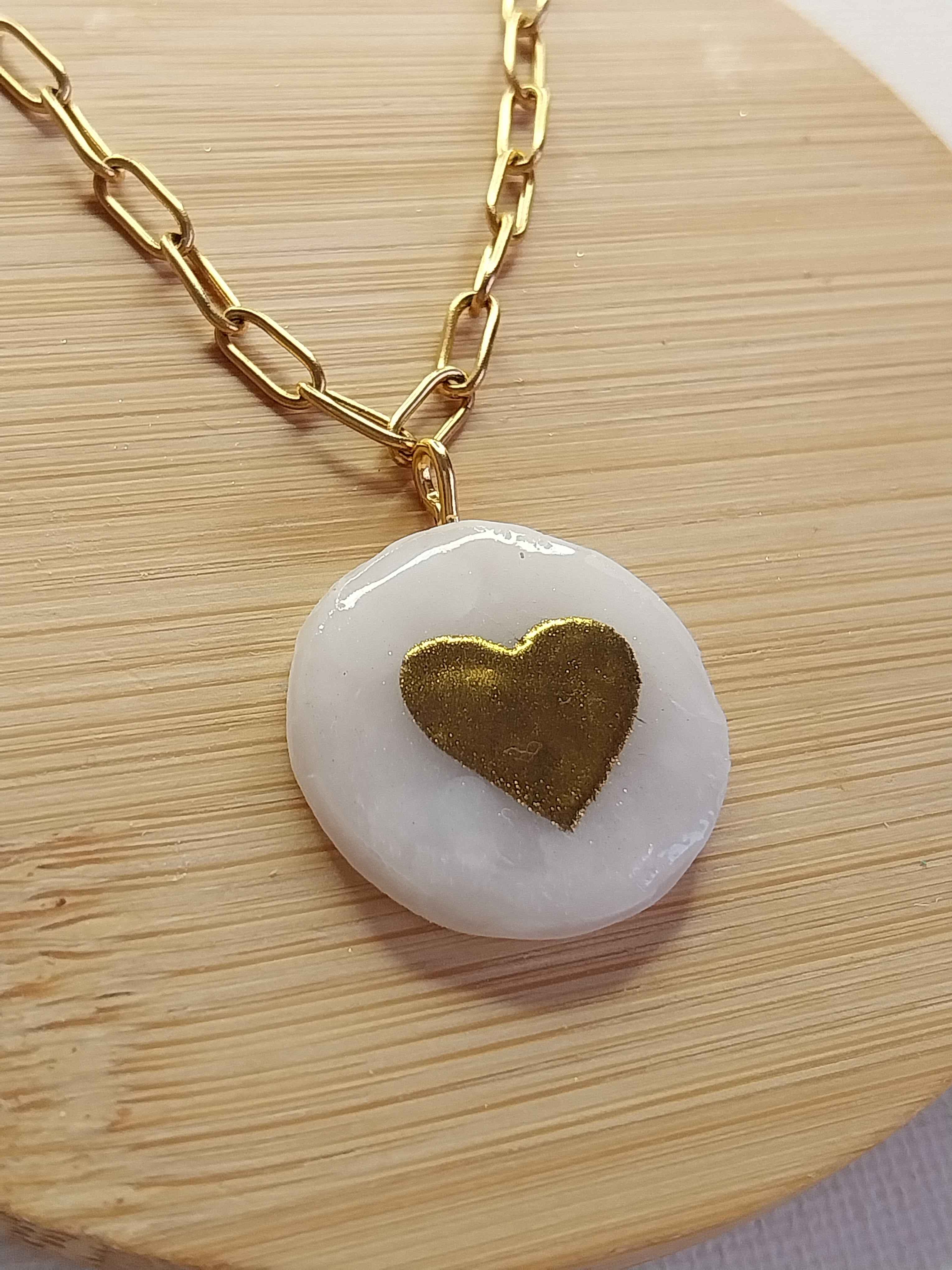 Pendentif cœur doré Talis&co