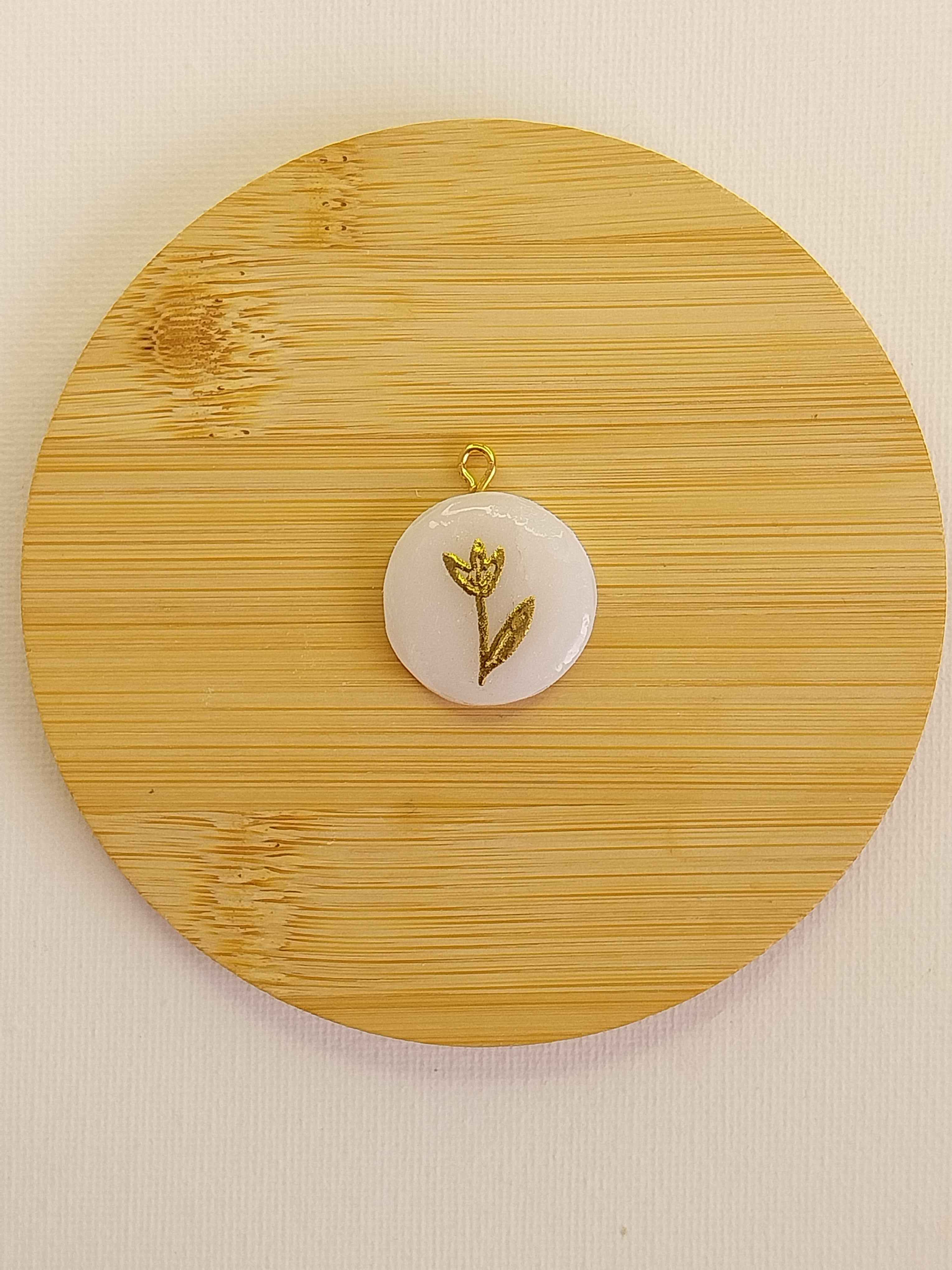 Pendentif fleur dorée Talis&co