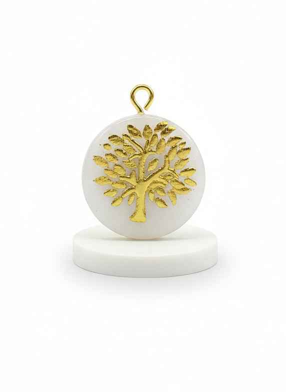Pendentif doré arbre de vie Talis&co argile polymère 