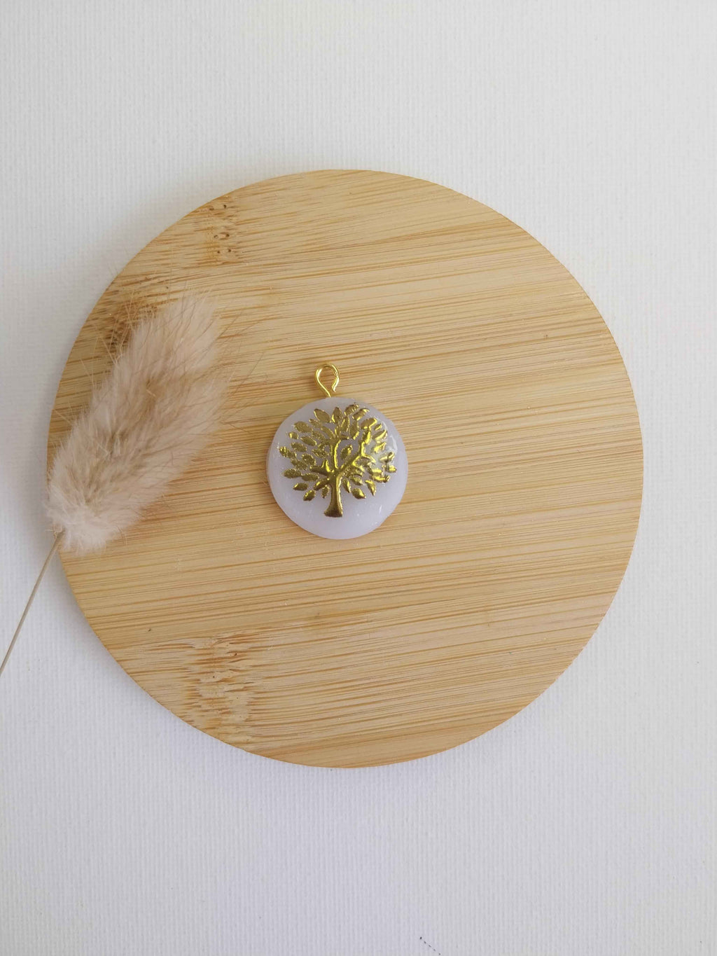 Pendentif doré arbre de vie Talis&co-argile polymère