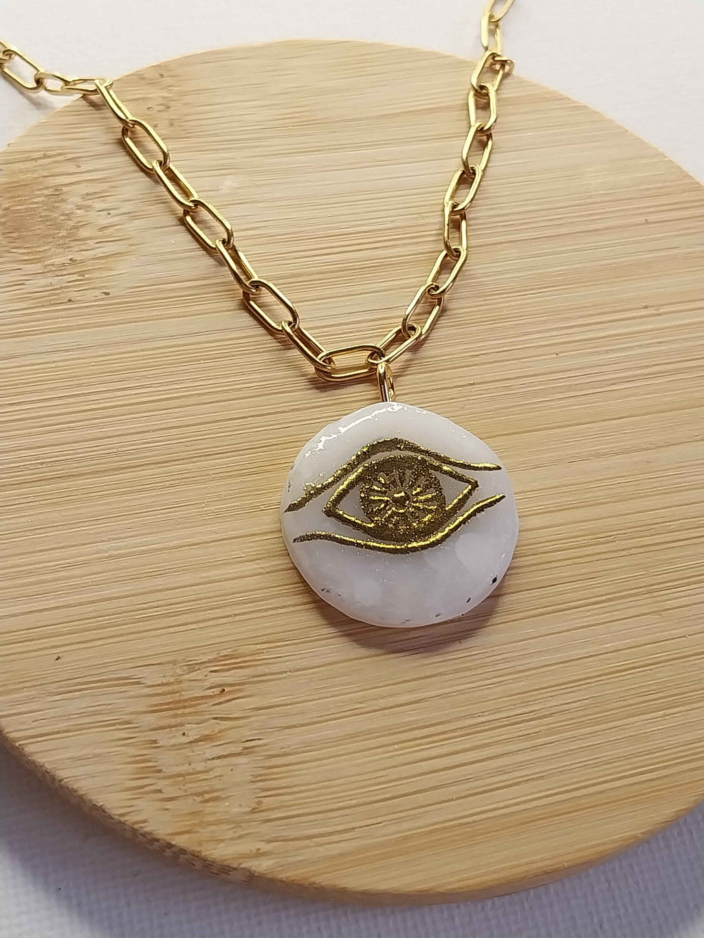 Pendentif Œil protecteur doré Talis&co