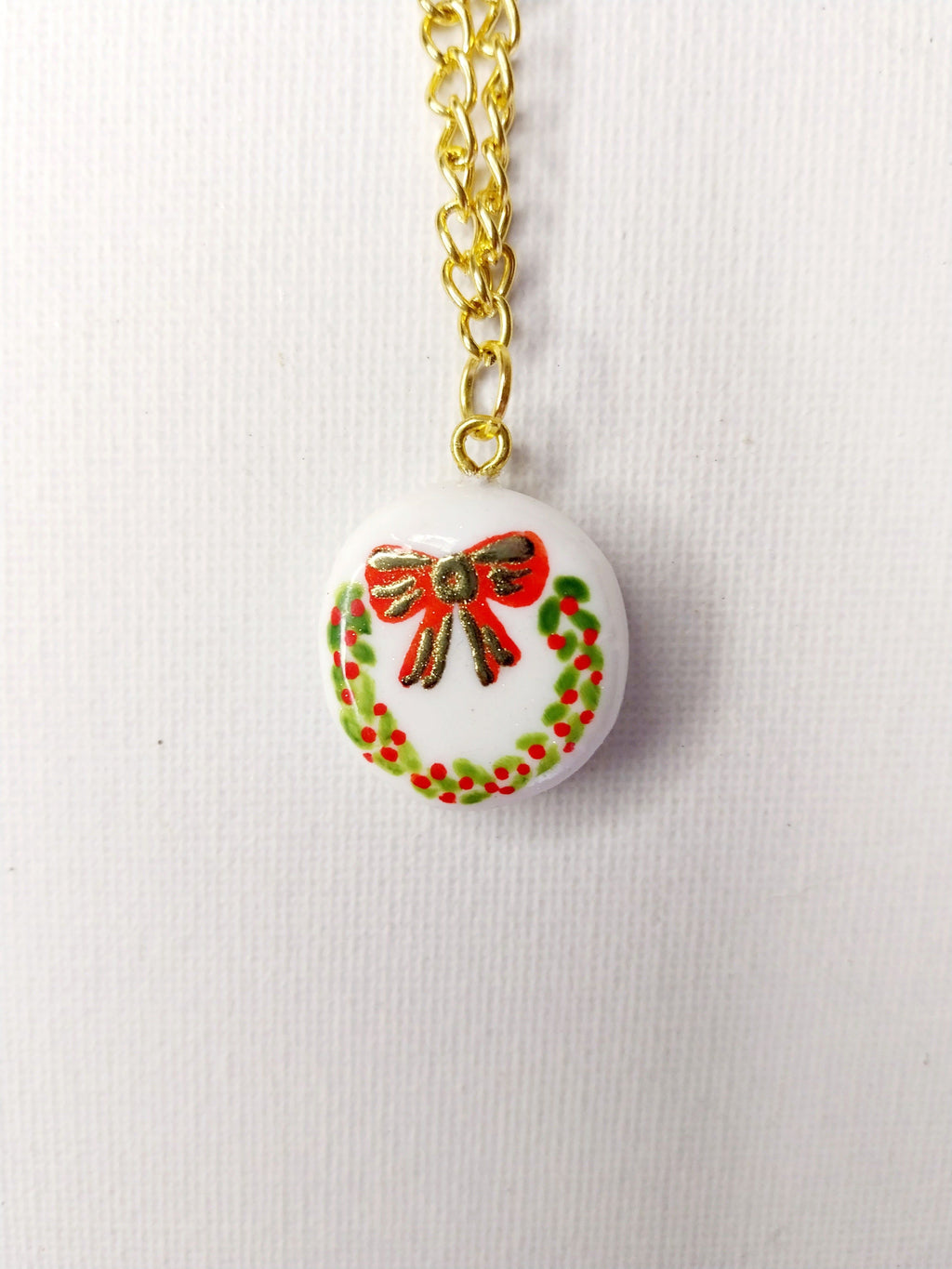 Pendentif Couronne de Noël unique