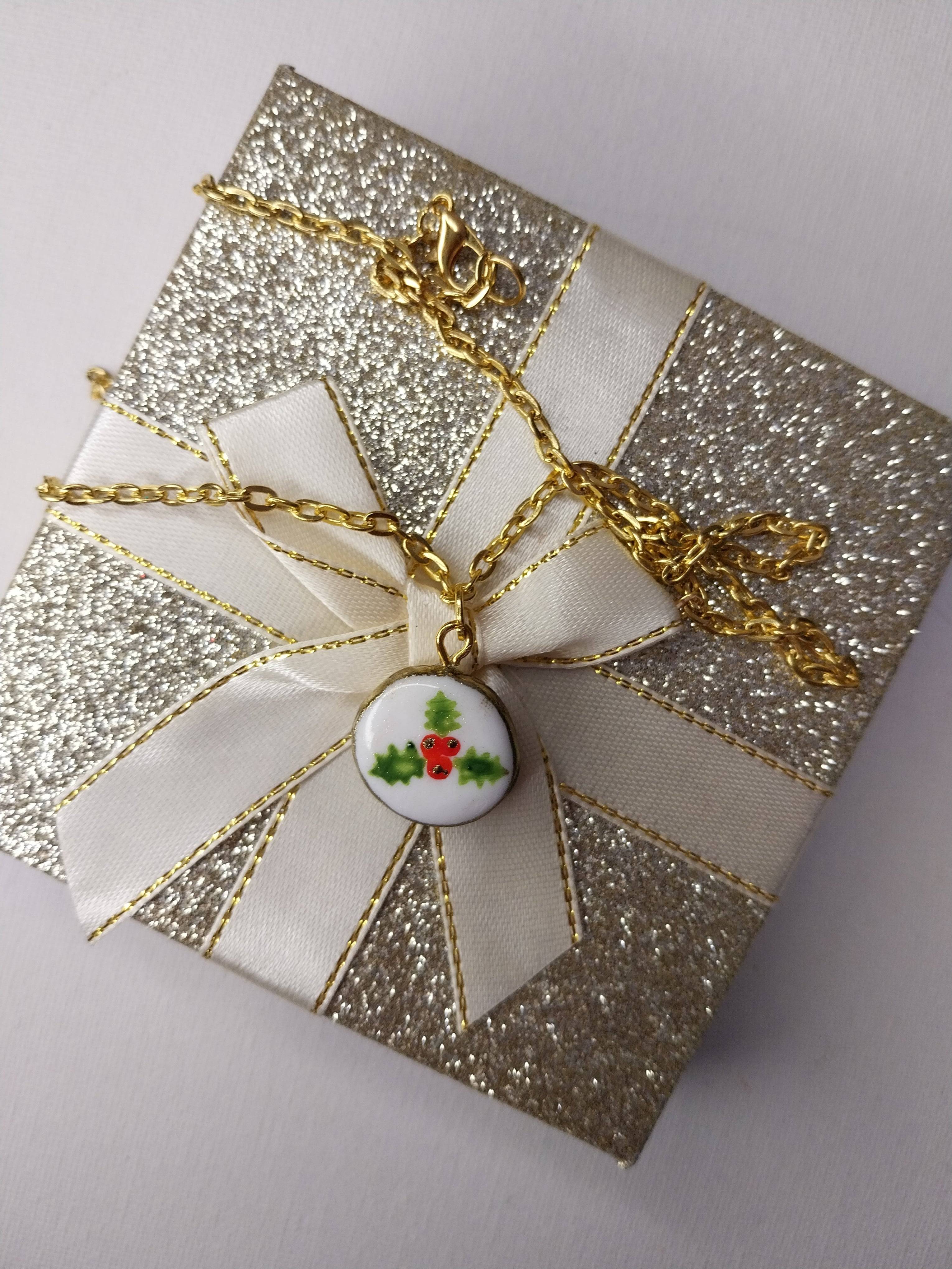 Collier unique et original de Noel