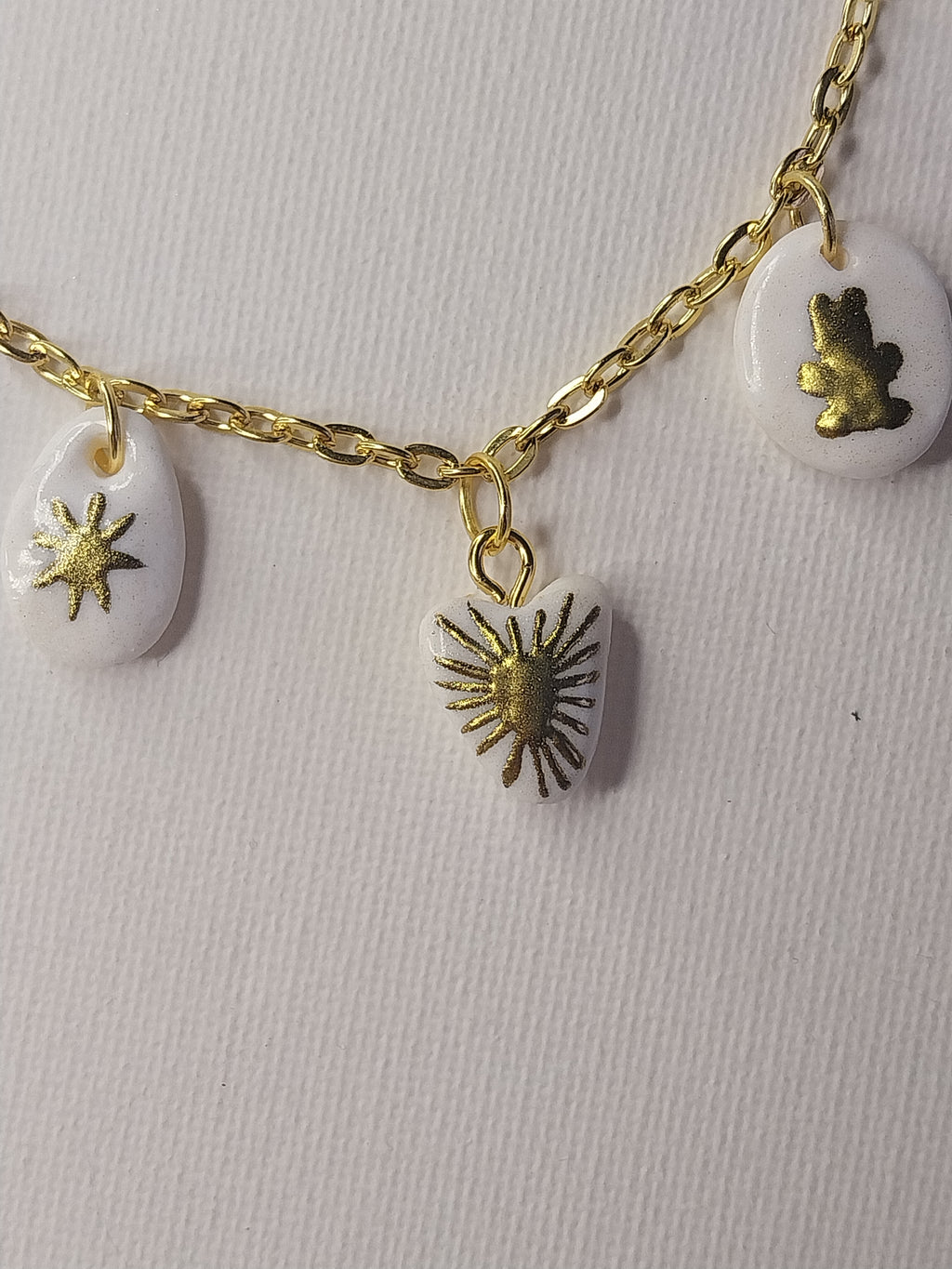 Collier à charmes dorés Talis&co