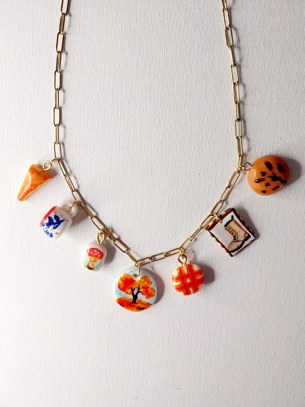 Collier à breloques inspiration Ambiance d'automne Talis&co