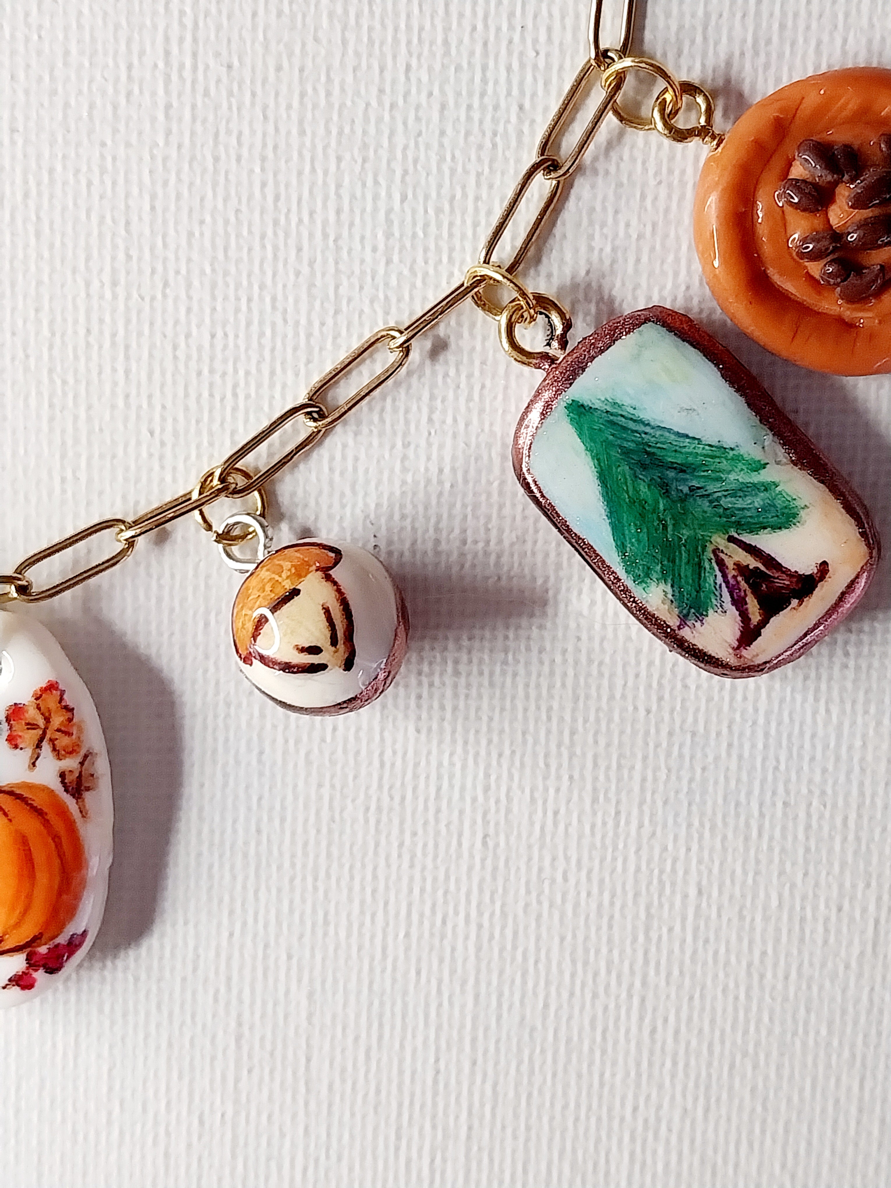 Collier à breloques d'automne  Talis&co