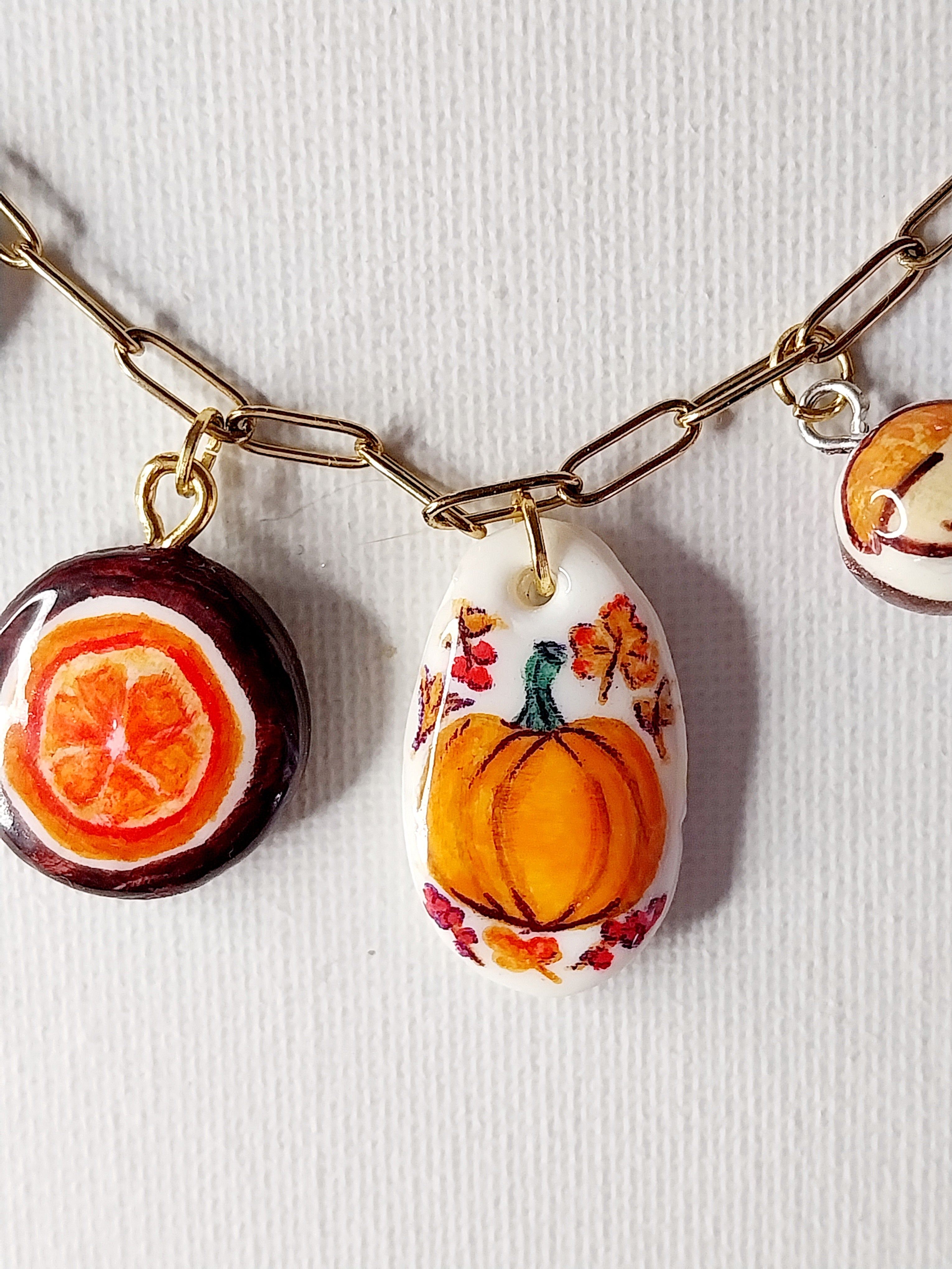 Collier à breloques d'automne  Talis&co