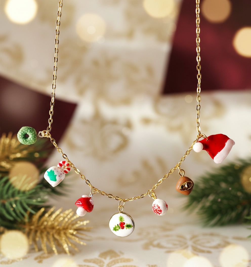 Collier unique de Noël tasse