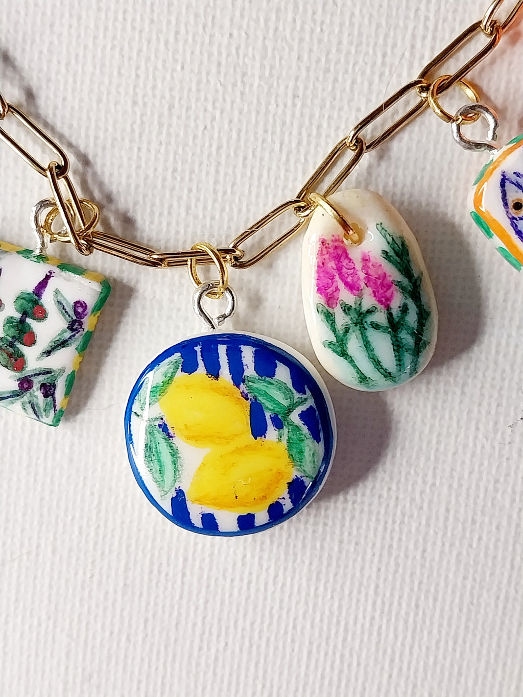 Collier à breloques méditerranéen Talis&co