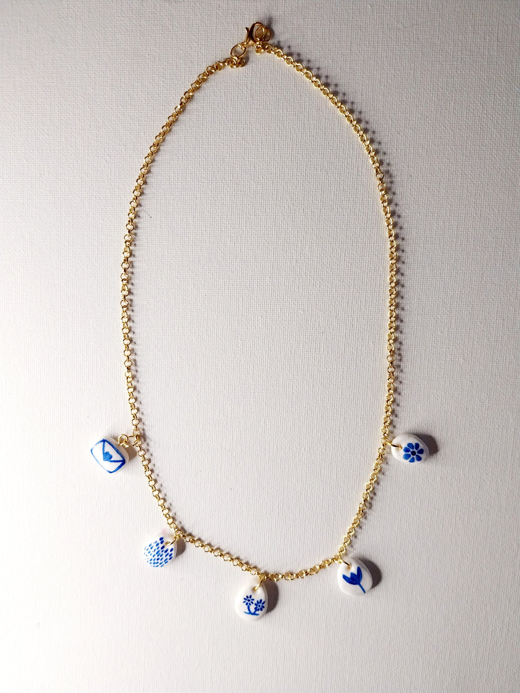 Collier à breloques bleues Talis&co