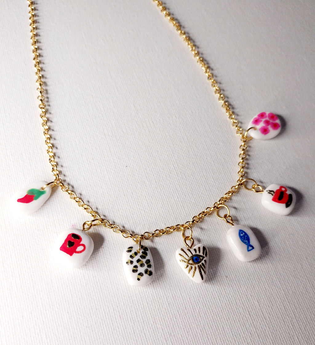 Collier à breloques fantaisies Talis&co