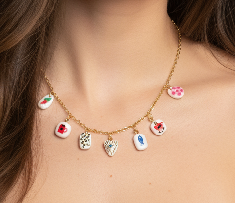 Collier à breloques fantaisies Talis&co