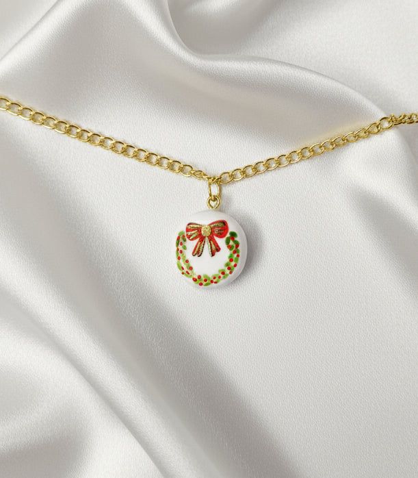 Collier de noël couronne de noel