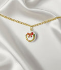 Collier de noël couronne de noel