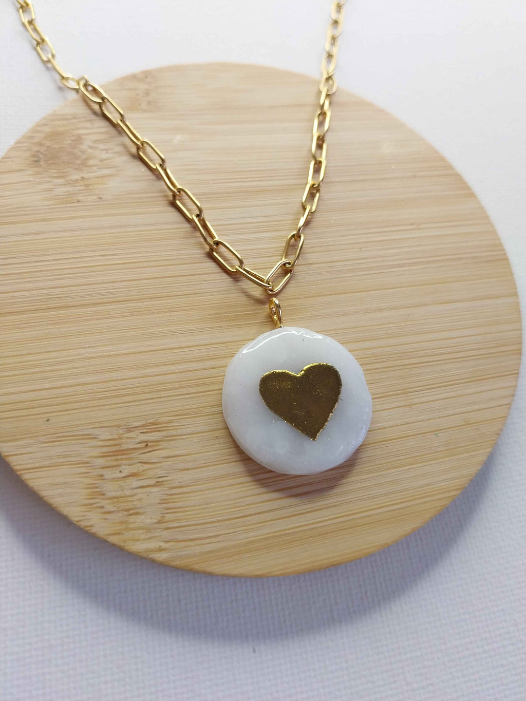 Pendentif cœur doré Talis&co