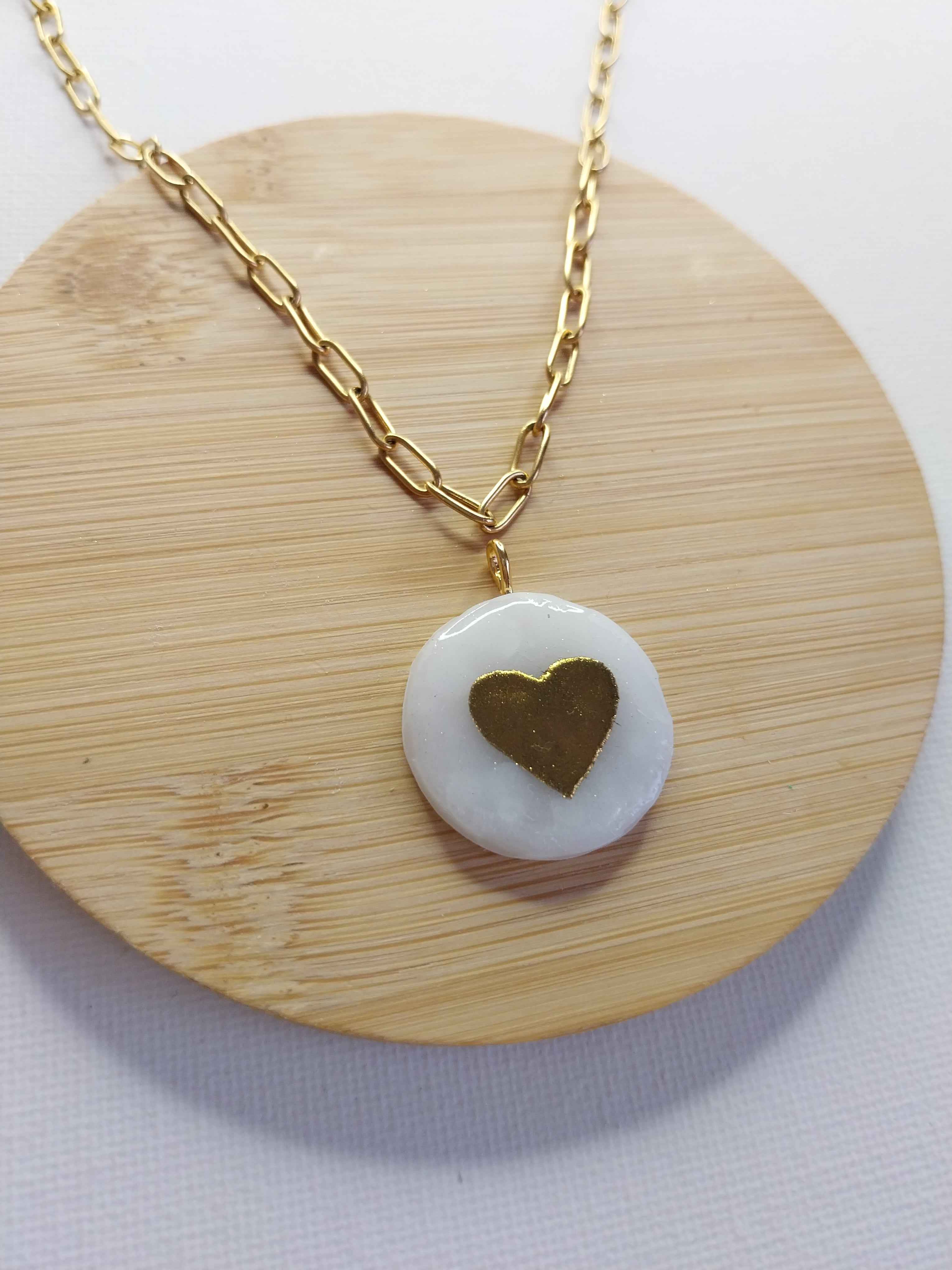 Pendentif cœur doré Talis&co