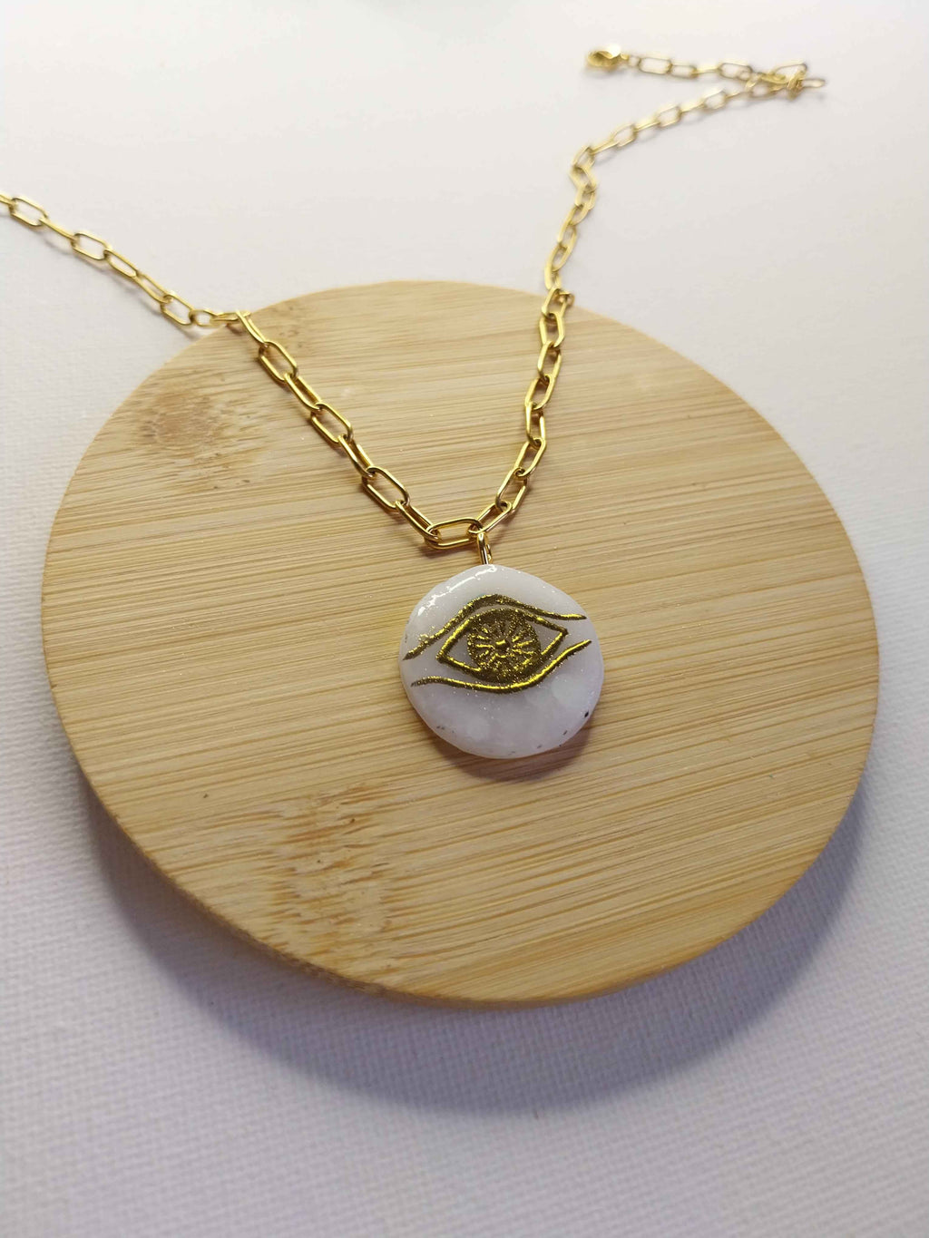 Pendentif Œil protecteur doré Talis&co