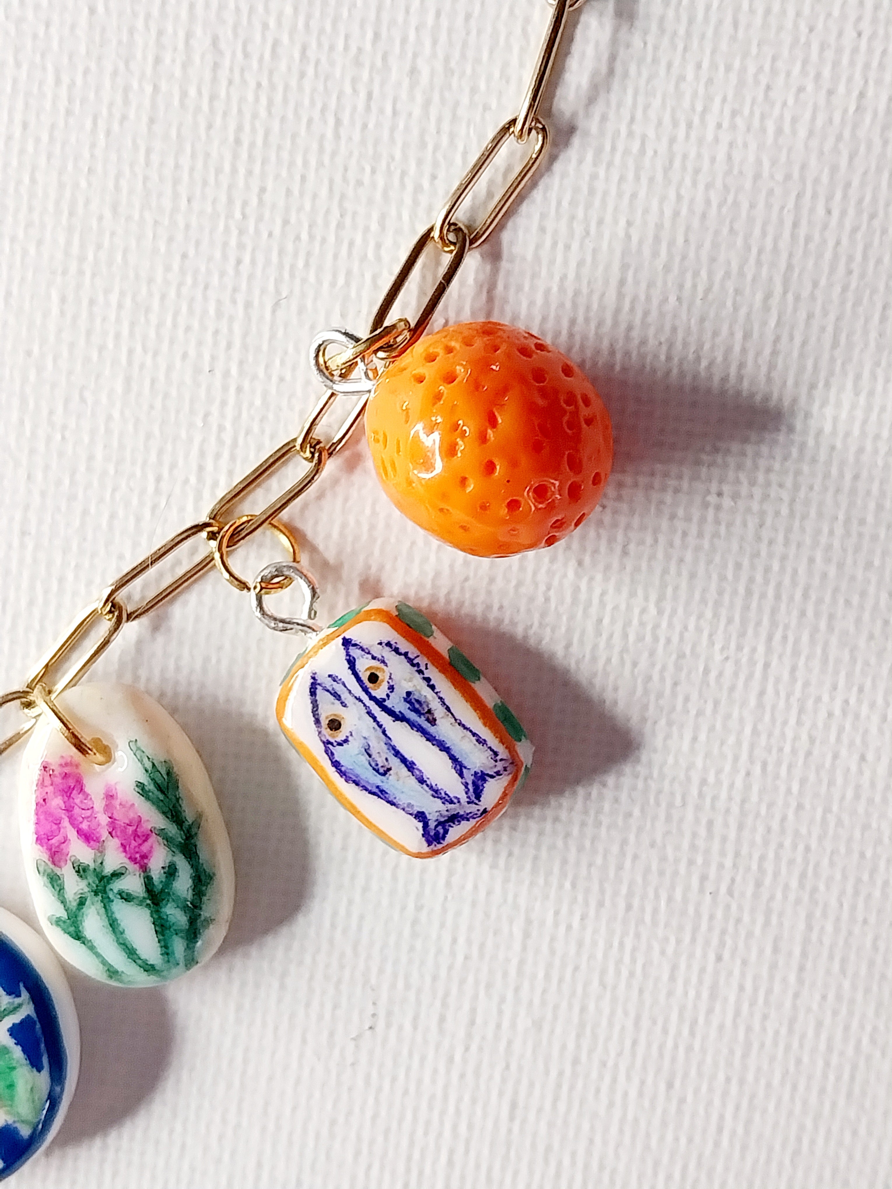 Collier à breloques méditerranéen Talis&co