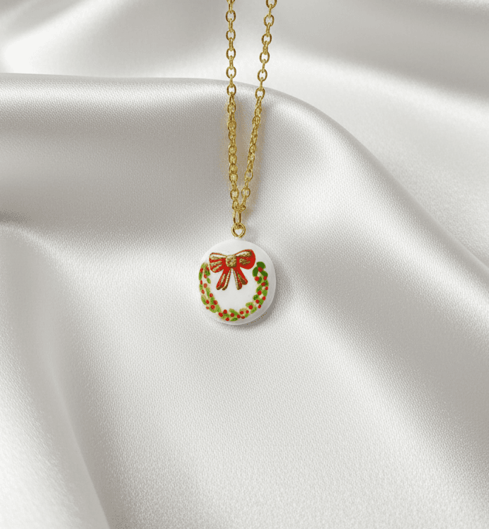 Collier de noël couronne de noel