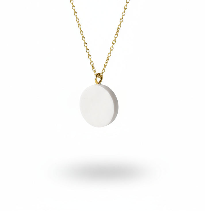 Pendentif motif fleur bleue Talis&co