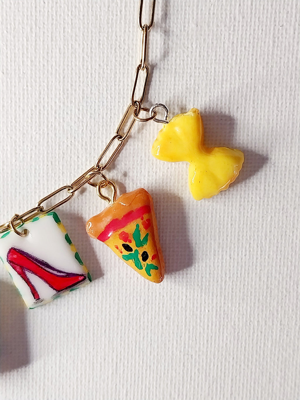 Collier à breloques inspiration voyage en Italie Talis&co