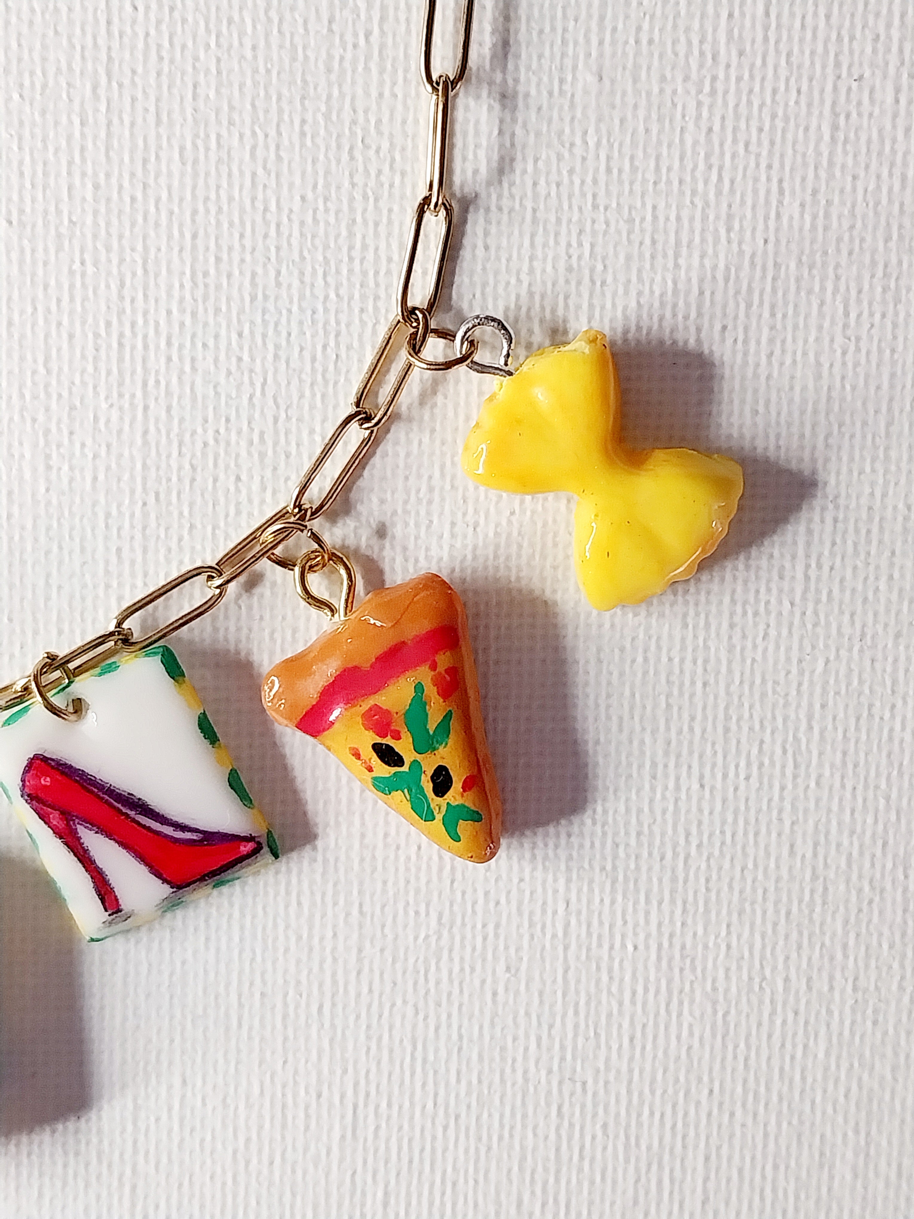 Collier à breloques inspiration voyage en Italie Talis&co