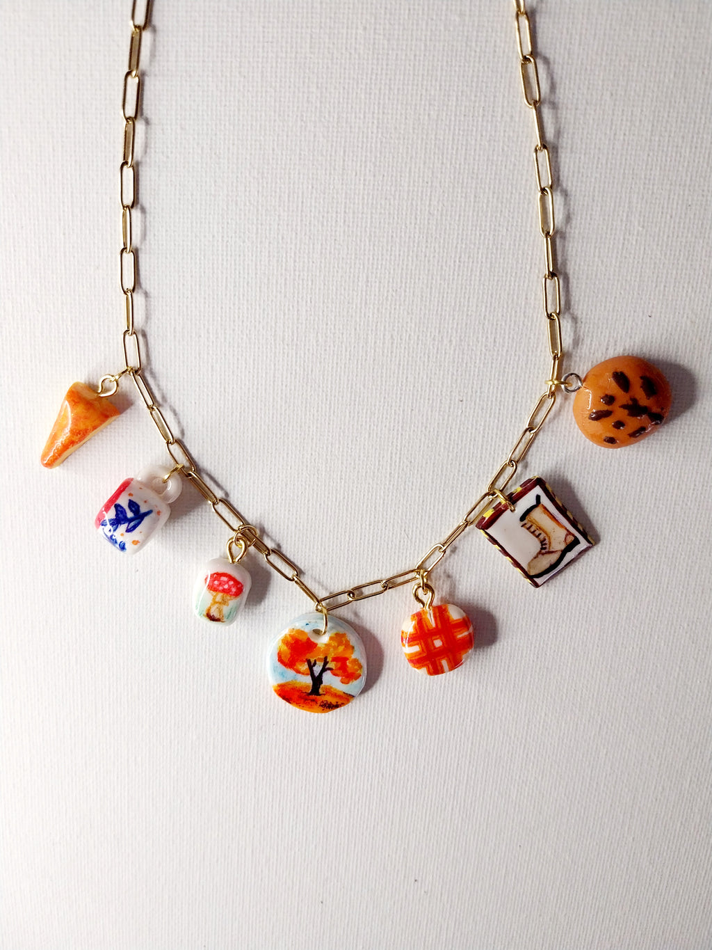 Collier à breloques inspiration Ambiance d'automne Talis&co