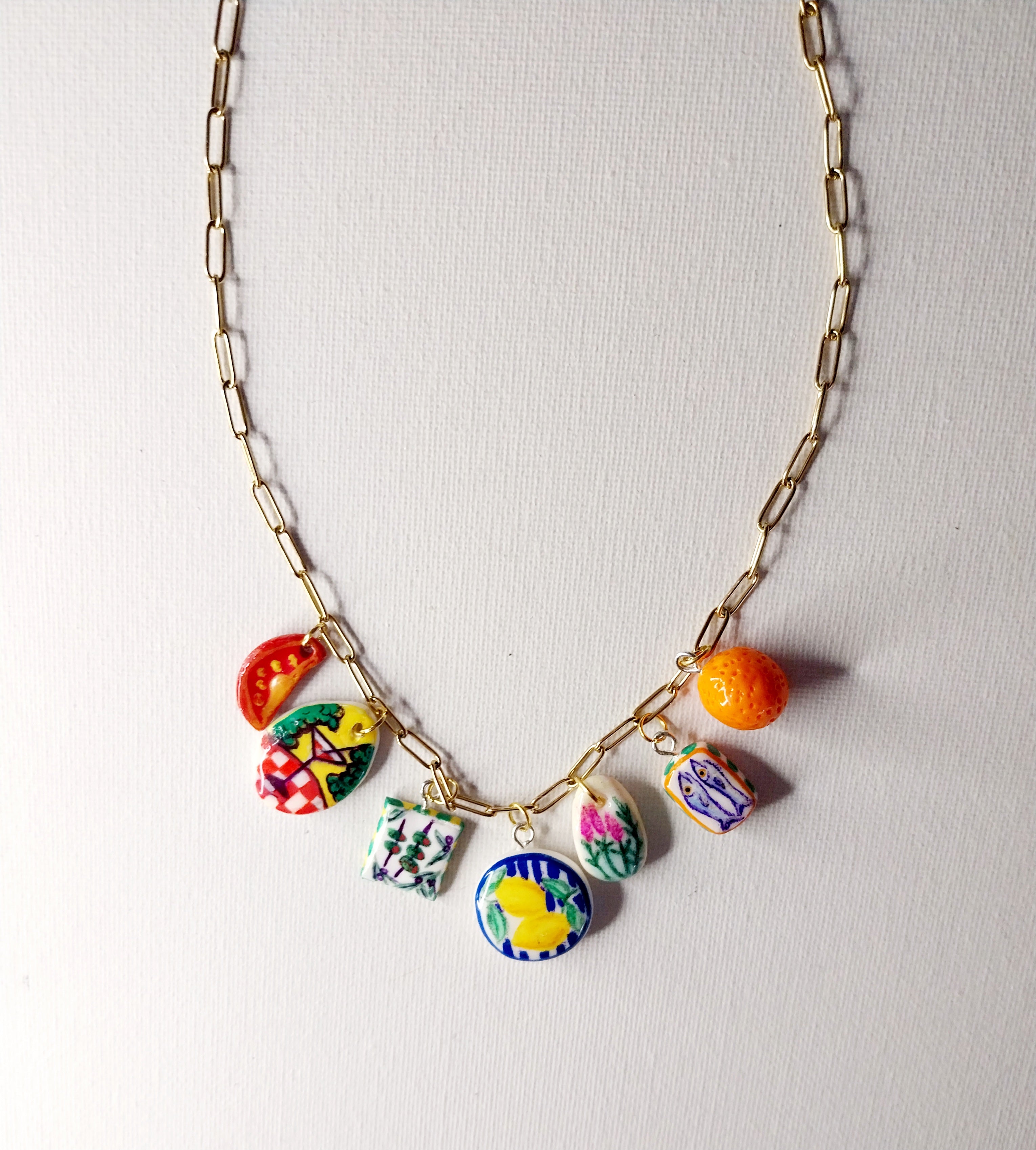 Collier à breloques méditerranéen Talis&co