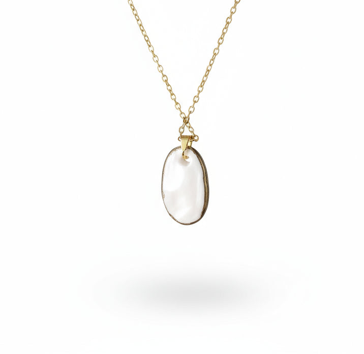 Pendentif clé bleu et doré Talis&co