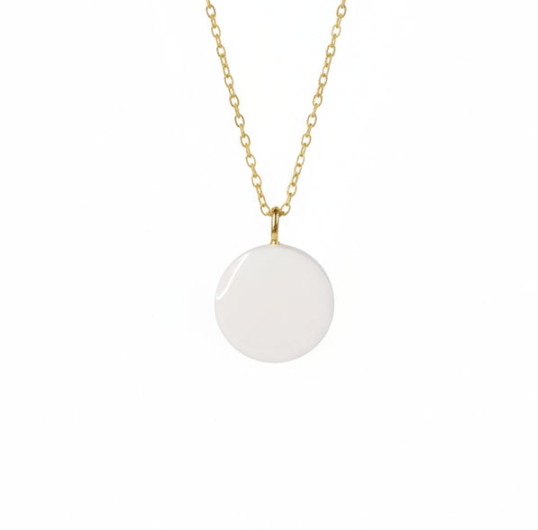 Pendentif "Be happy" bleu Talis&co