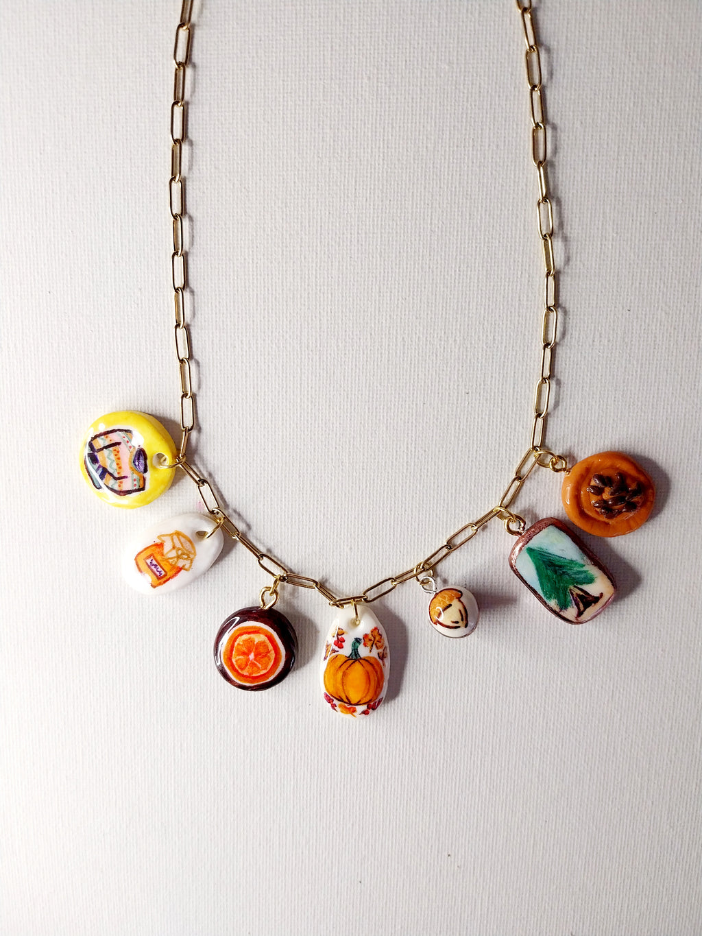 Collier à breloques d'automne  Talis&co