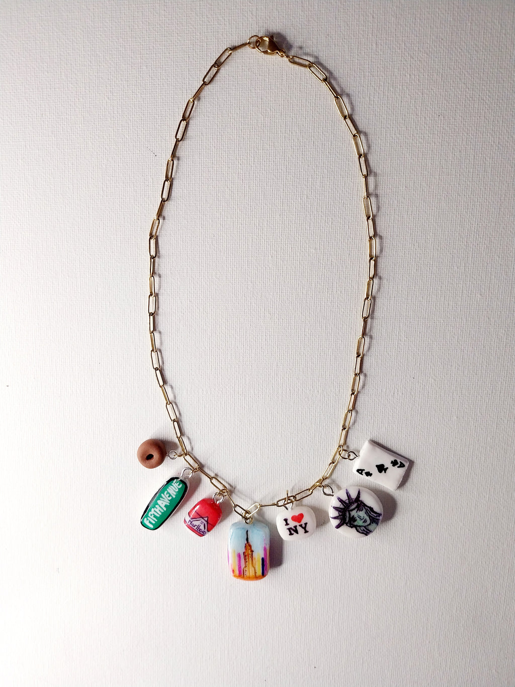 Collier à breloques inspiration voyage à NEW YORK Talis&co